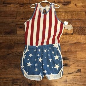 American Flag Romper - fast shipping!